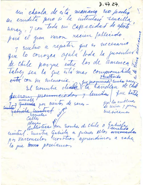 Homenaje a José Vasconcellos