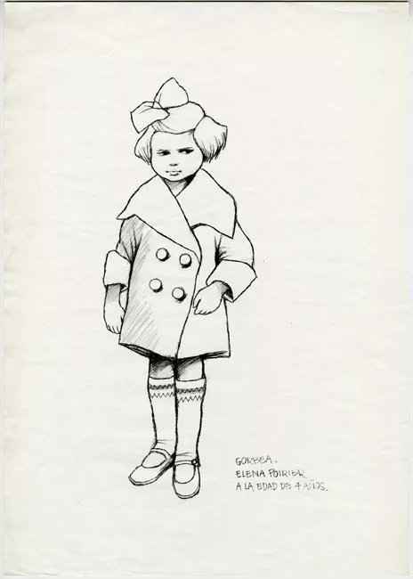 Gorbea. Elena Poirier a la edad de 4 años.