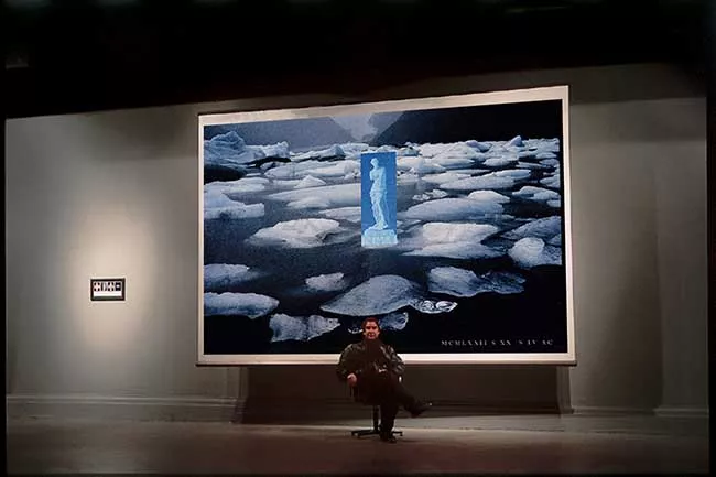 La Venus de Hielo sobre campos Chilenos de Hielos Antárticos