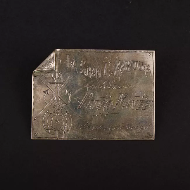 Placa conmemorativa al presidente Pedro Montt la gran Universidad Marítima