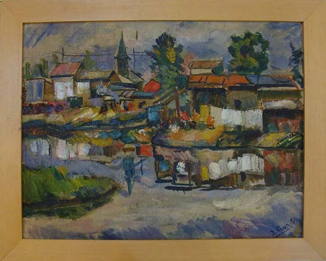 Paisaje con iglesia