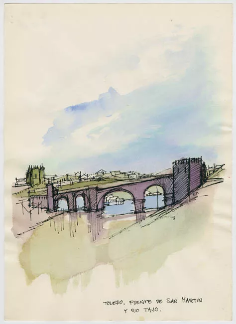 Toledo, Puente de San Martin y río Tajo
