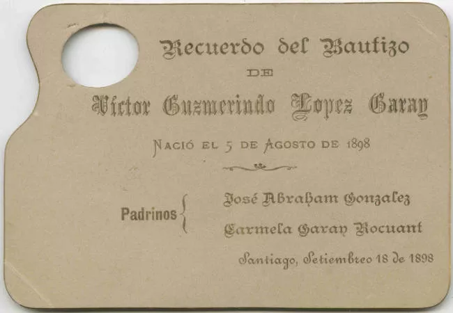 Bautismo de Víctor Guzmerindo López Garay