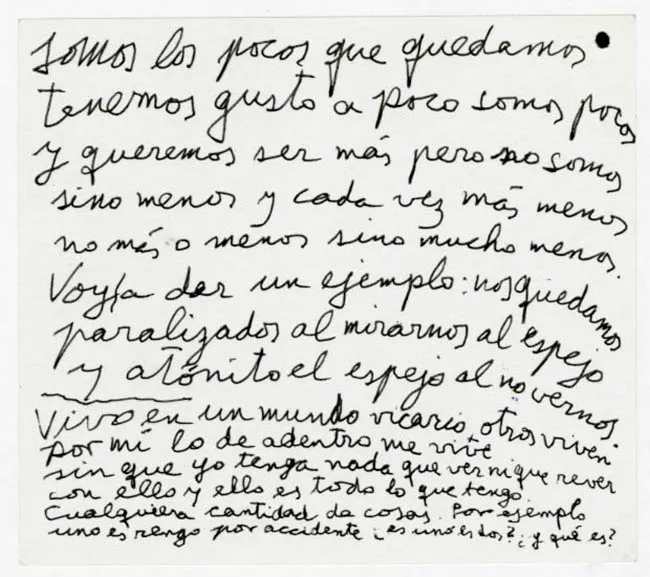 Poema manuscrito