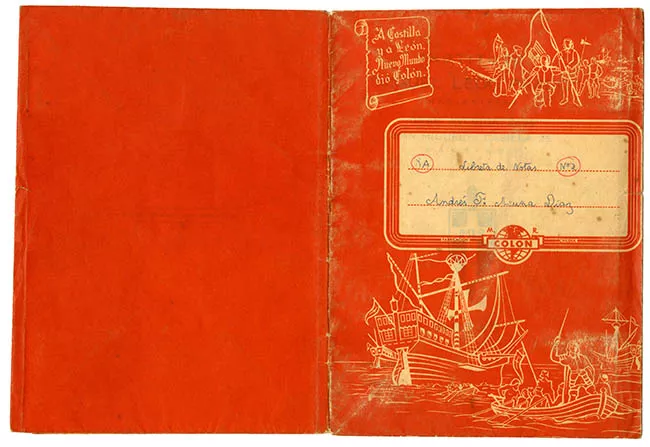 Libreta de notas de Andrés Fernando Acuña Díaz 