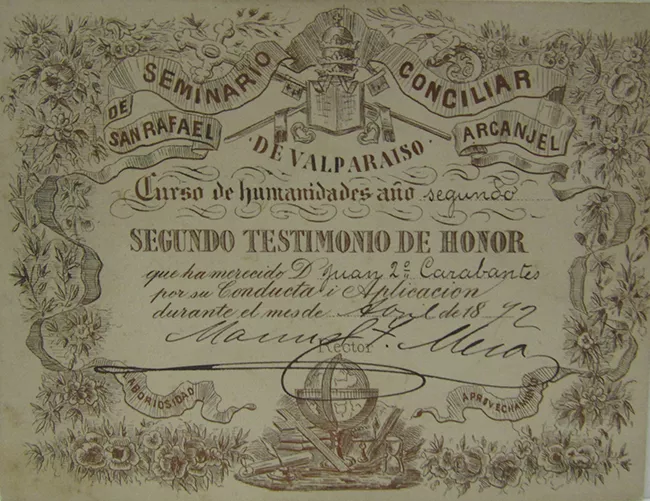 Segundo Testimonio de Honor 