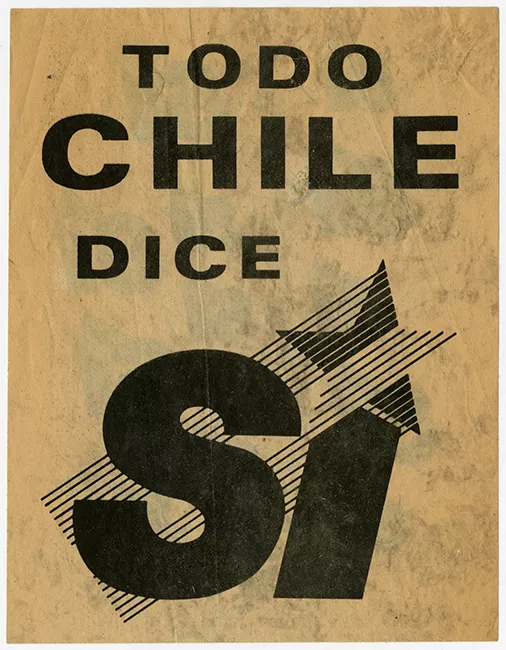 Panfleto Todo Chile dice Sí