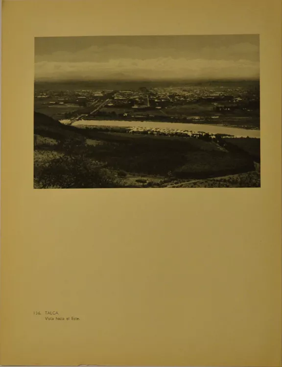 Talca, vista hacia el este. View to the east