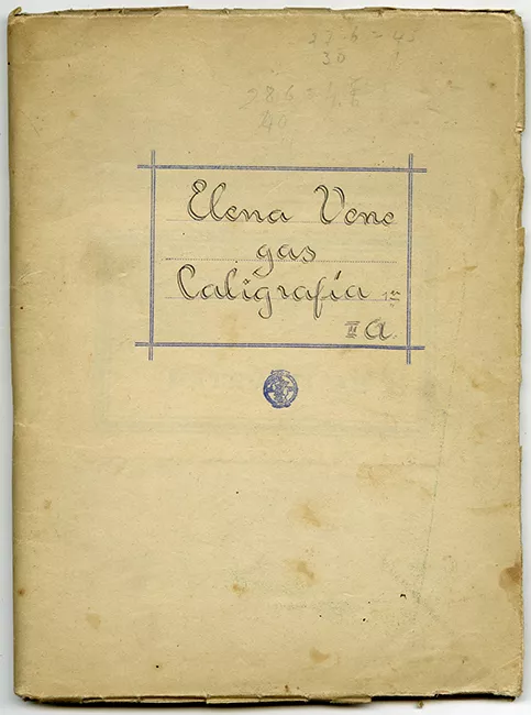 Cuaderno de caligrafía gótica 