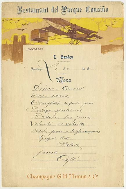 Menú Restaurant Parque Cousiño