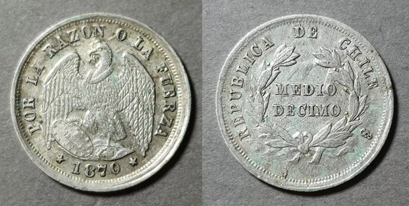 Moneda de 1/2 Décimo (República)