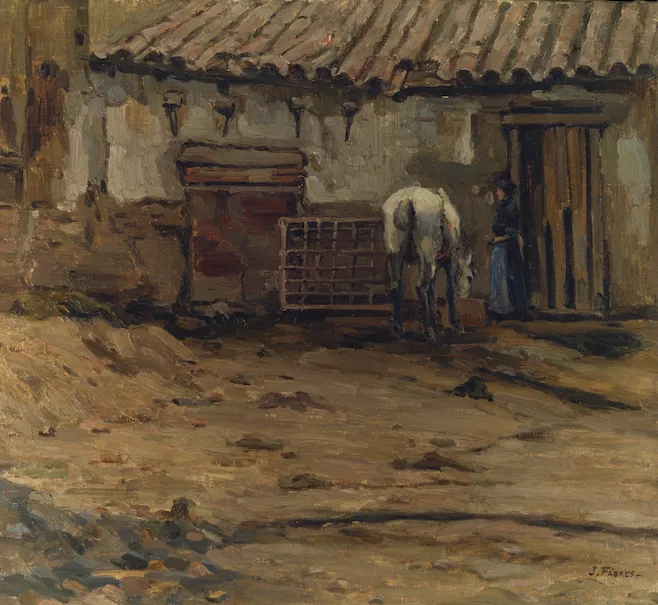 Rancho con caballo