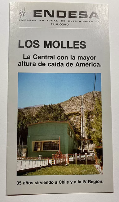 Folleto "Los Molles la central con la mayor altura de caída de América"