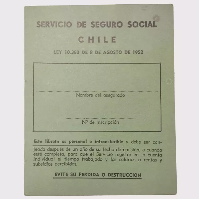 Libreta del Servicio de Seguro Social de Chile