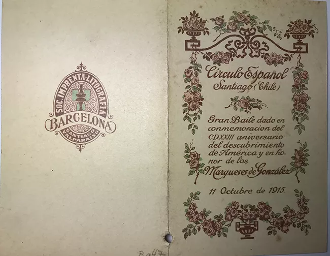 Tarjeta de Baile