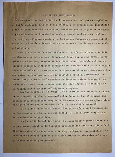 Copia del artículo "No era un bruto feroz" de Juan Boyle Magariños