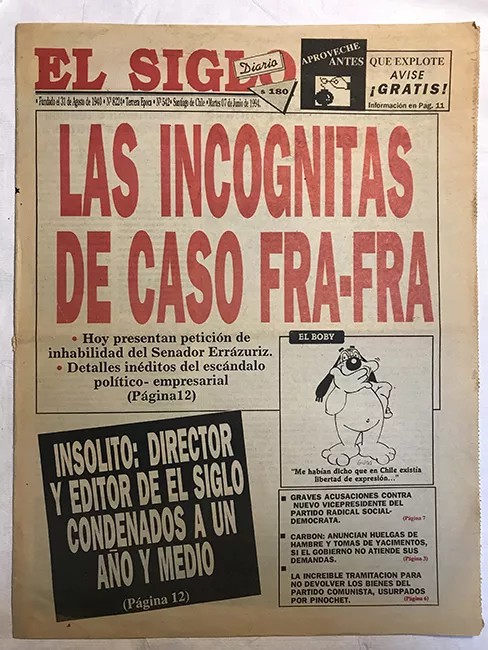 Diario El Siglo Martes 7 de junio de 1994