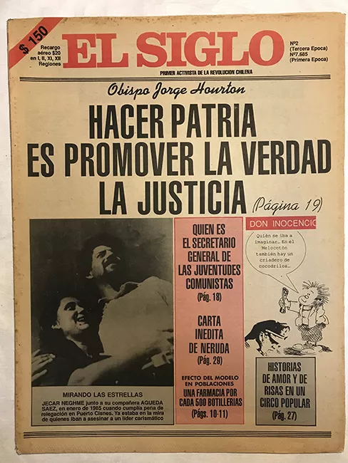 Diario El Siglo del 18 de septiembre al 1 de octubre de 1989