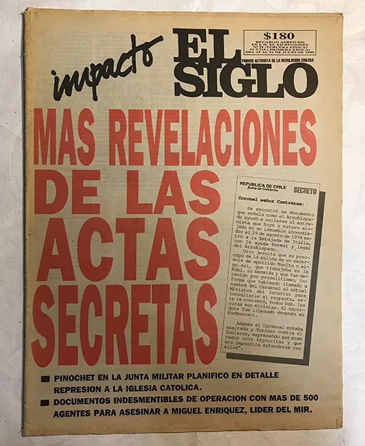 Diario El Siglo del 15 al 21 de julio de 1990