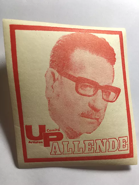 Pegatina de Salvador Allende