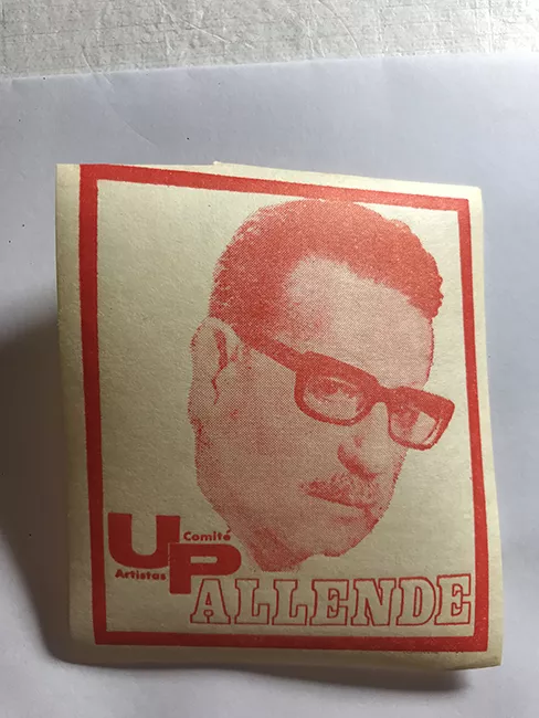 Pegatina de Salvador Allende