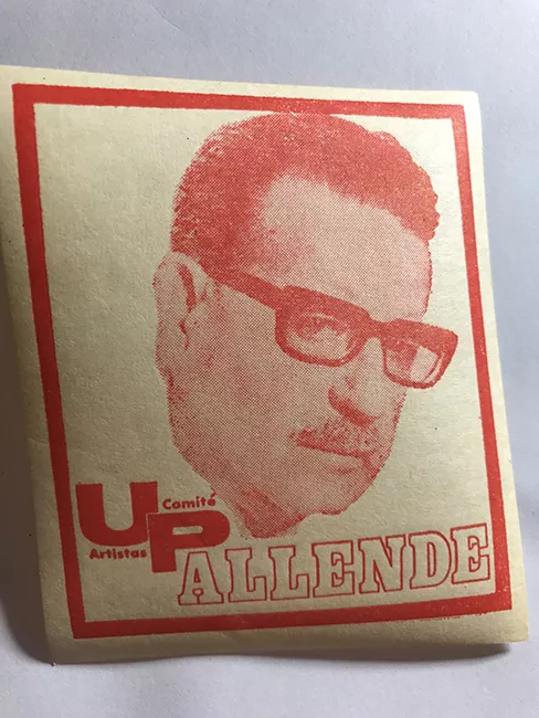 Pegatina de Salvador Allende