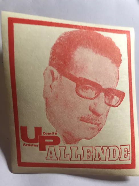 Pegatina de Salvador Allende