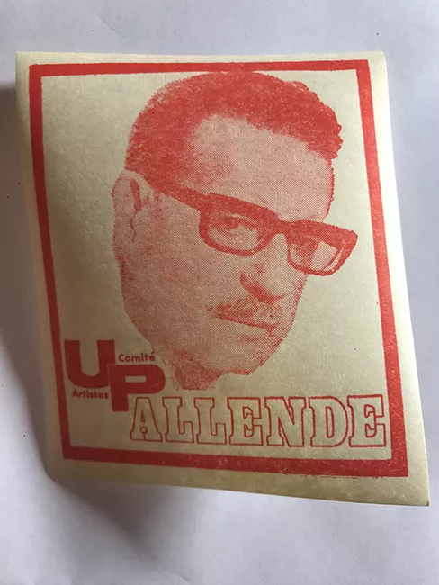 Pegatina de Salvador Allende
