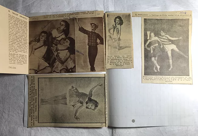 Recortes de prensa de Ballet Yerka Luksic
