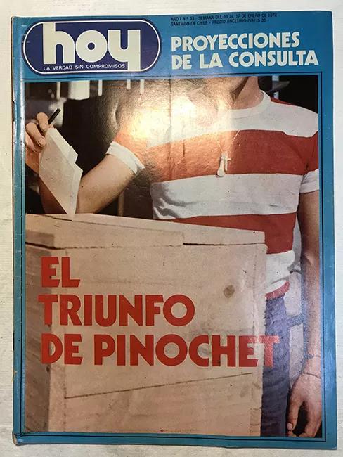 Revista HOY año I n°33 11 enero-17 enero 1978. Proyecciones de la Consulta