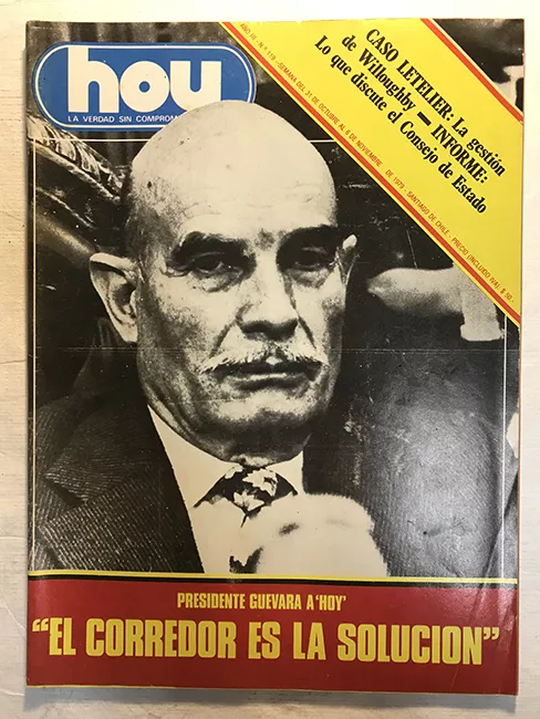 Revista HOY año III n°119. 31 octubre-6 noviembre 1979. Presidente Guevara a "HOY": "El corredor es la solución"