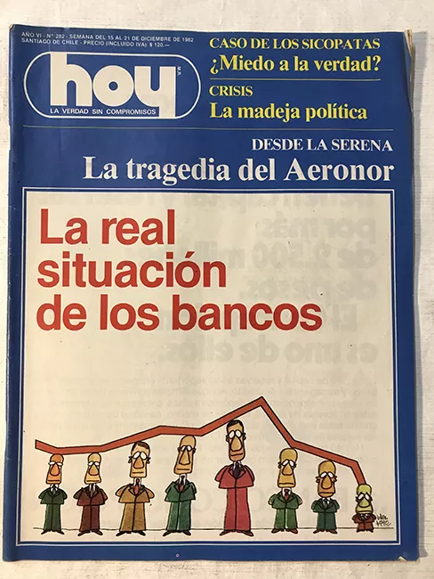 Revista HOY año VI n°282. 15 diciembre-21 diciembre 1982. La real situación de los bancos