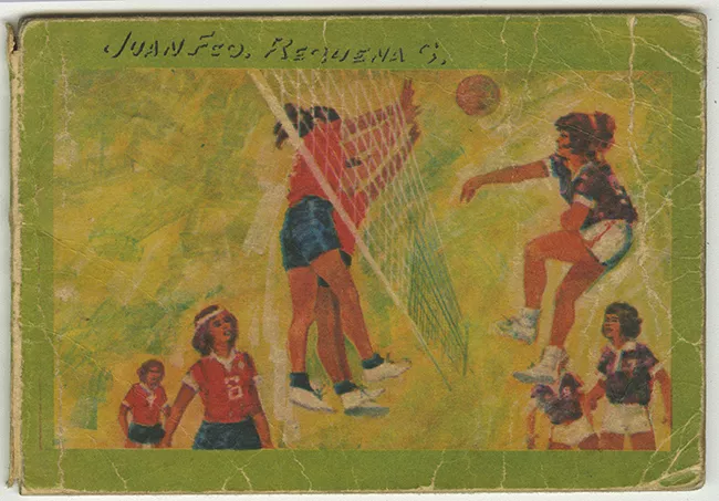 Libreta de notas asociada a los Juegos Panamericanos que se iban a celebrar en Chile en 1975