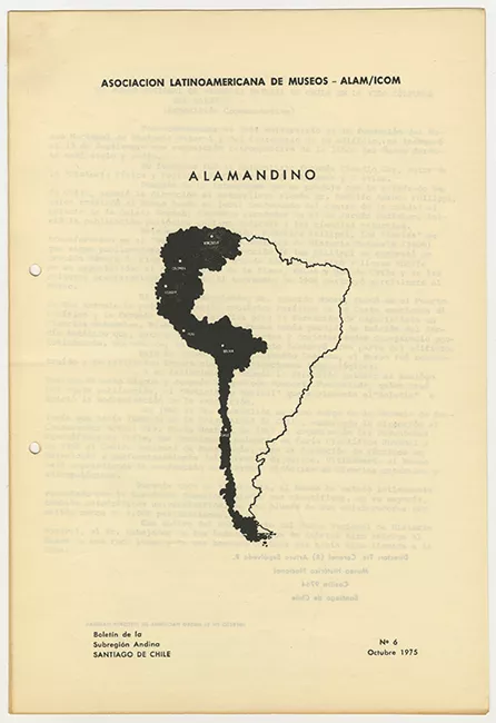 Boletín de la Subregión Andina n° 6 octubre 1975. ALAMANDINO