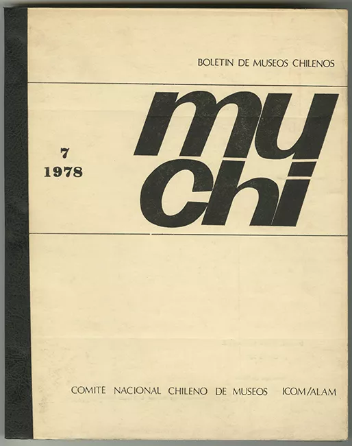 Boletín de Museos Chilenos. MUCHI n°7 1978