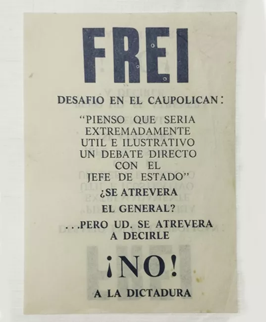 Propaganda Frei, desafío en el Caupolicán.