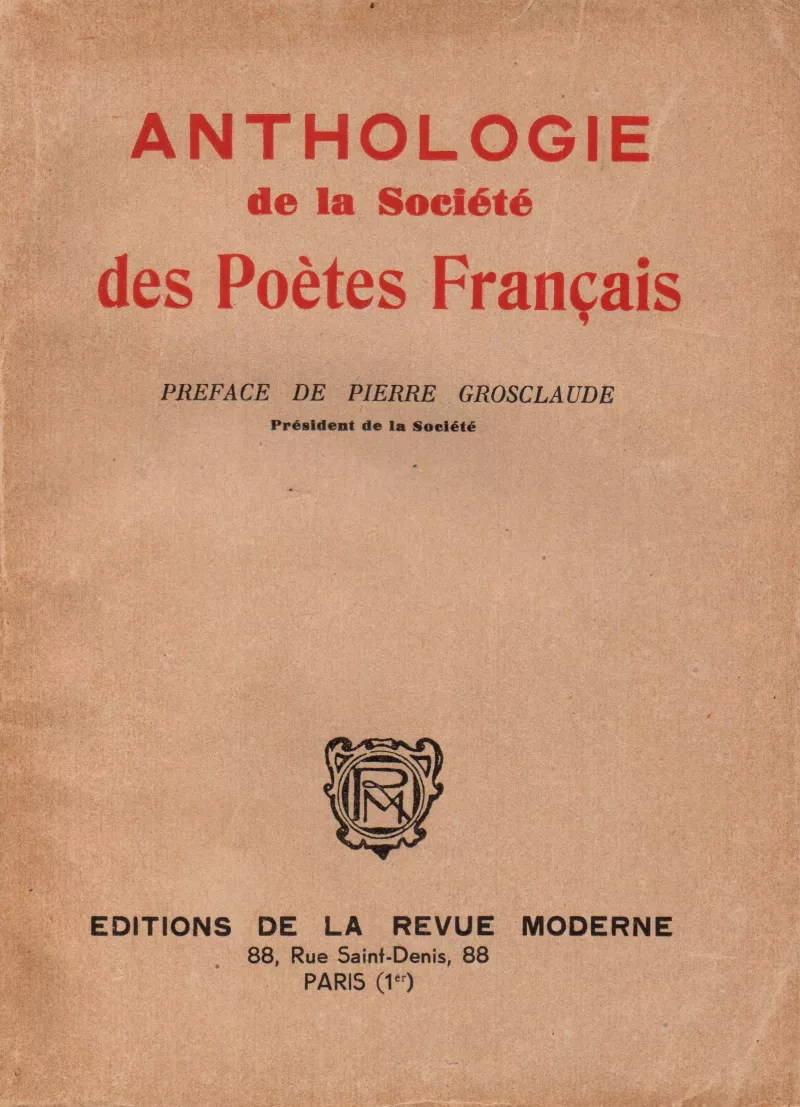 Anthologie de la Société des Poetes Francais