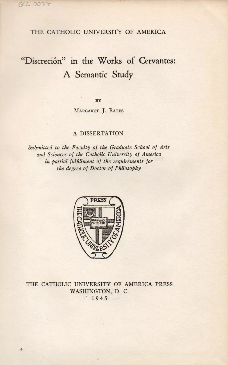 Discreción in the works of Cervantes: a semantic study