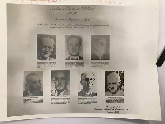 Reproducción fotográfica politica electrica chilena 1936