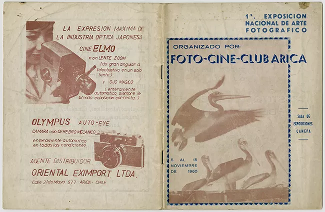 1a. Exposición Nacional de Arte Fotográfico. Foto Cine Clun de Arica