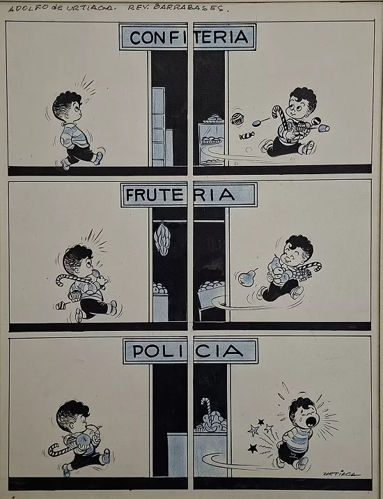 Dibujo para revista Barrabases