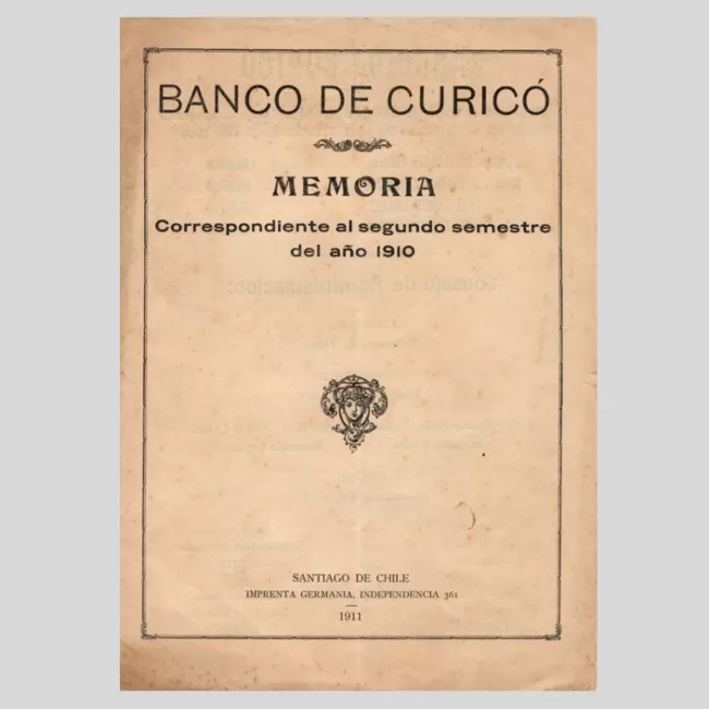 Memoria del Banco de Curicó