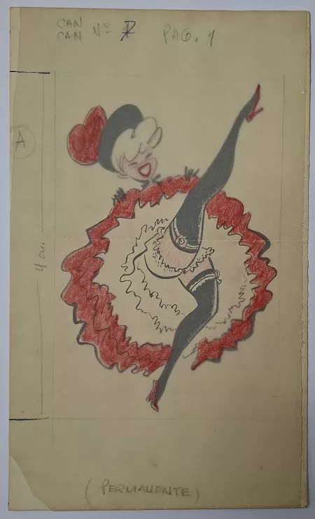Dibujo para revista Can Can 
