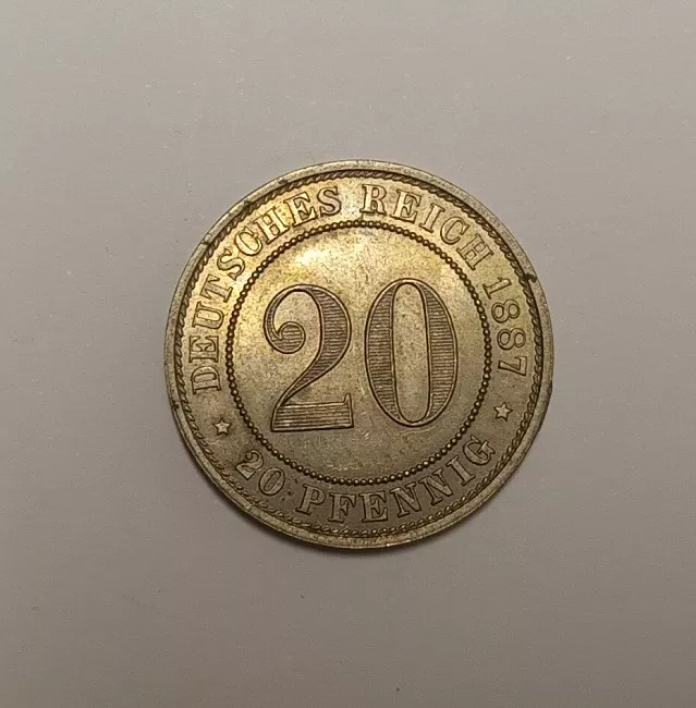 Moneda alemana de veinte pfennig