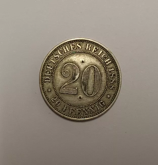 Moneda alemana de veinte pfennig