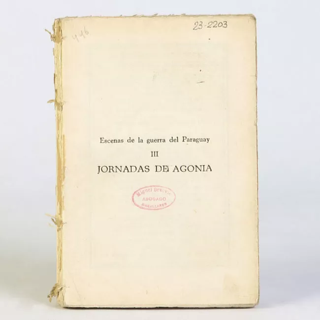 Escena de la guerra del Paraguay III jornadas de agonia