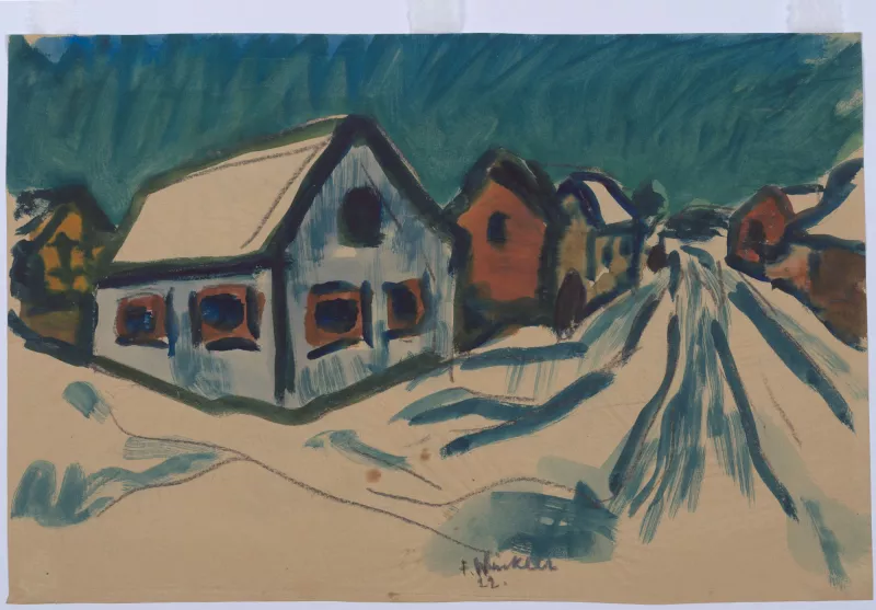 Dorf im schnee